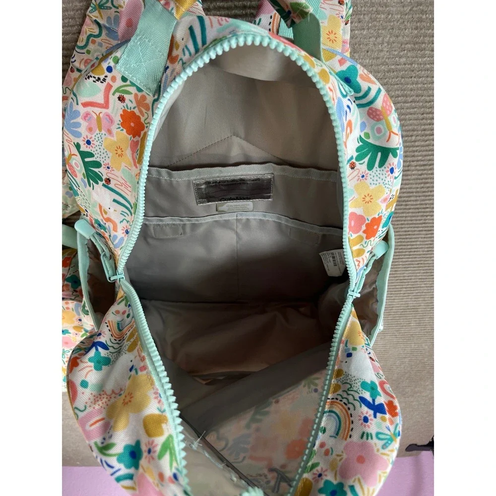 Crate & Kids Floral Rainbow Backpack and Lunch Box Set Embroidered 'Finley'